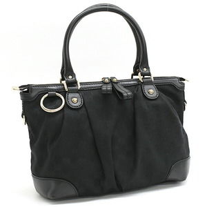 Gucci Sukey Handbag GG Black Canvas